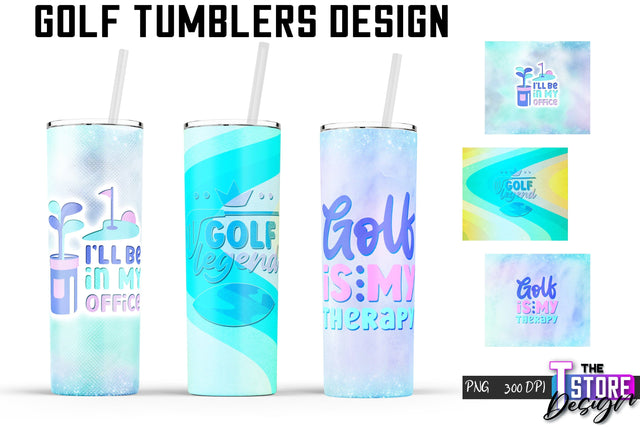 Golf Tumblers Wrap | PNG File | 300 DPI | Sport Quotes PNG Sublimation The T Store Design 