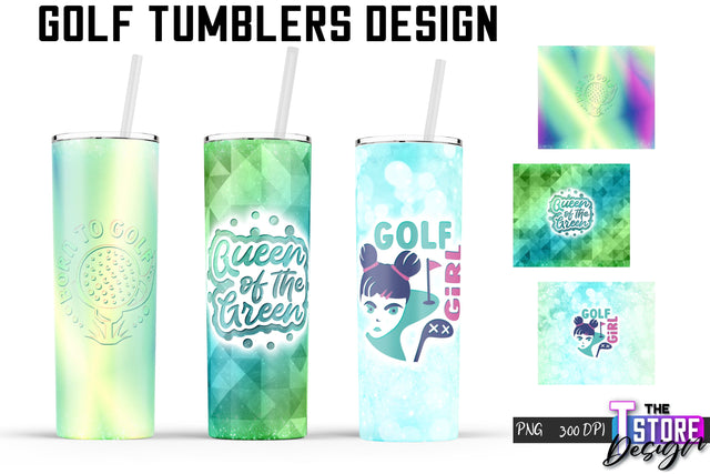 Golf Tumblers Wrap | PNG File | 300 DPI | Sport Quotes PNG Sublimation The T Store Design 