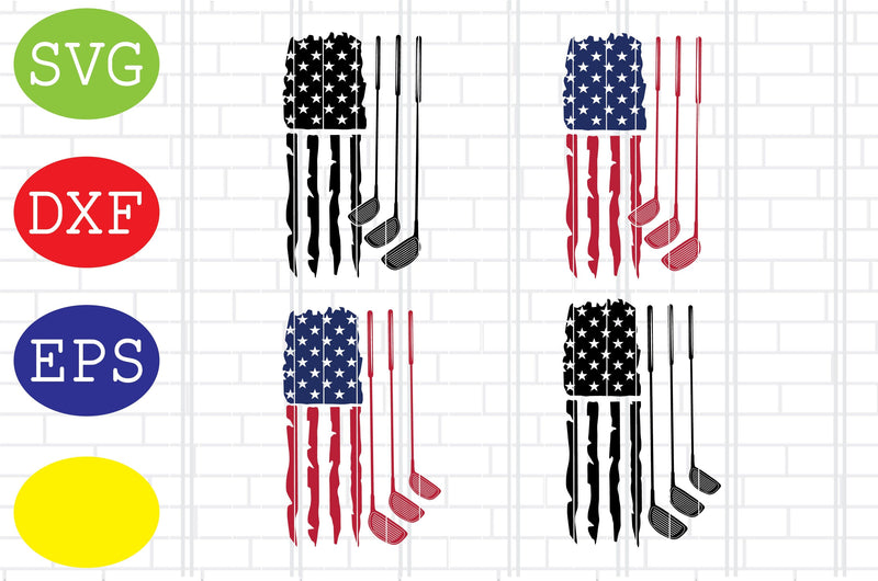 Golf US Flag Svg, Golf Svg, Golf team Svg, golf club Svg, Jpg, Eps, Dxf Files SVG DigitalSvgFiles 