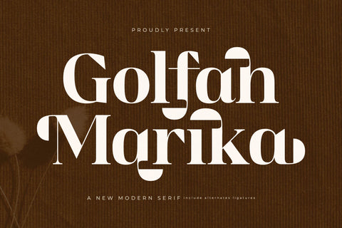 Golfah Marika - New Modern Serif Font Storytype Studio 