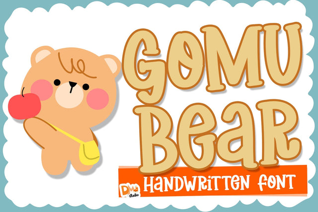 Gomu Bear Font Dm Letter Studio 