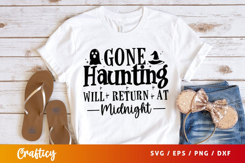 Gone haunting will return at midnight SVG Design SVG Designangry 
