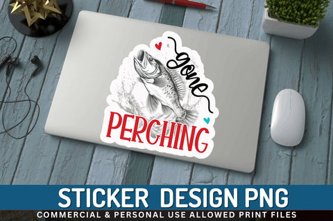 Gone perching Sticker Design Sublimation Regulrcrative 