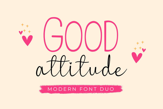 Good Attitude Font LetterdayStudio 