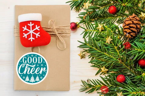 Good cheer Sticker Design Sublimation Regulrcrative 