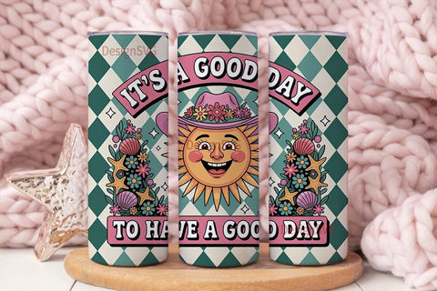 Good Day Sunshine 20oz Tumbler Wrap Sublimation DesignSVG 