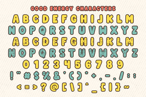 Good Energy - Playful Bubble Font Font Masyafi Studio 