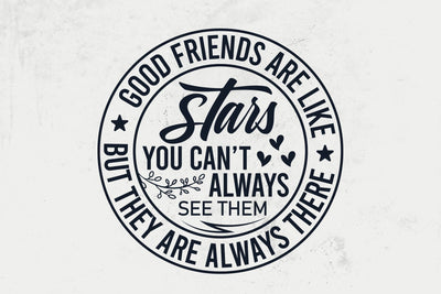 Good Friends are Like Stars SVG, Friendship Quote, Cricut Files SVG DesignDestine 