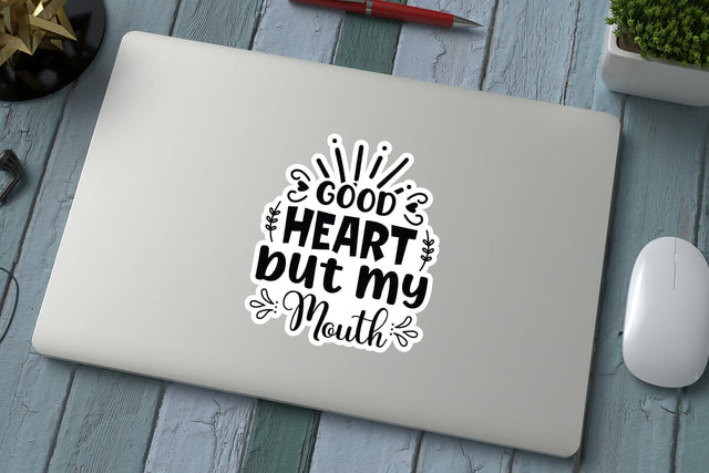 good heart but my mouth SVG Angelina750 