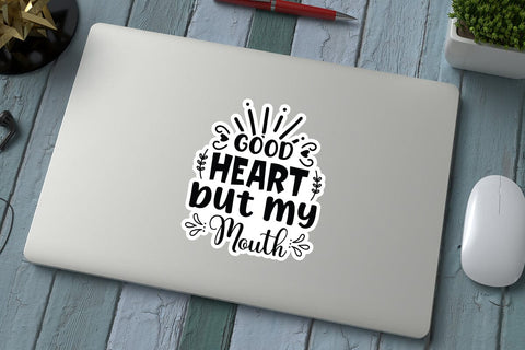 good heart but my mouth SVG Angelina750 