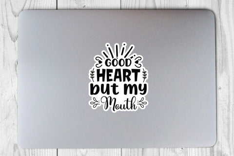 good heart but my mouth SVG Angelina750 