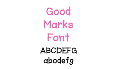 Good Marks Font Font Crafting With Brenna 
