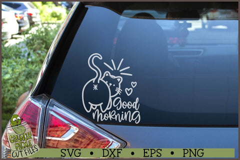 Good Morning Cat Butt SVG File SVG Crunchy Pickle 