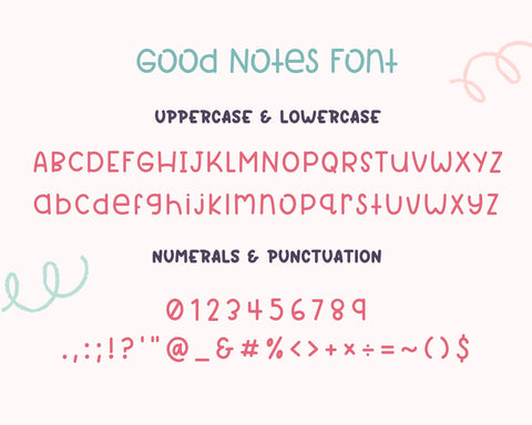 Good Note - Cute Handwriting Font Font AnningArts Design 