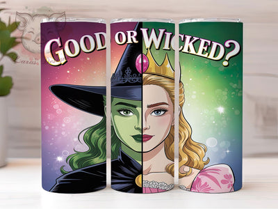 Good or Wicked Sassy Girl Tumbler, Wicked Girl Wrap, 20oz Sublimation, Sassy Girl Cup, Witchy Tumbler Design, Attitude Drinkware, Dual Personality Cup Sublimation Lara' s Designs 
