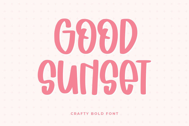 Good Sunset Font Abo Daniel Studio 