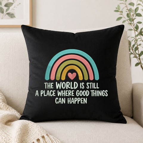 Good Things Can Happen Rainbow Machine Embroidery Design – Positive Inspirational Quote Embroidery File Embroidery/Applique DESIGNS PatternFeed8 