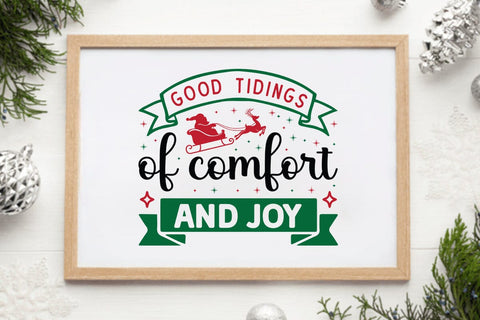 Good tidings of comfort and joy SVG Angelina750 