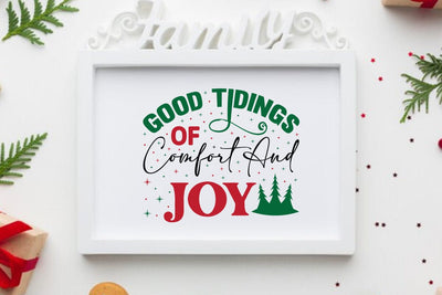 Good tidings of comfort and joy SVG Angelina750 
