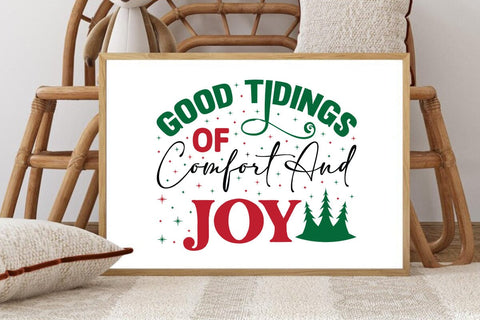 Good tidings of comfort and joy SVG Angelina750 