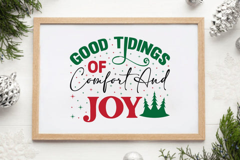 Good tidings of comfort and joy SVG Angelina750 