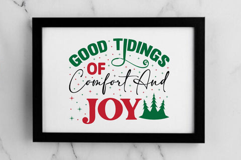 Good tidings of comfort and joy SVG Angelina750 