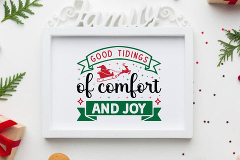 Good tidings of comfort and joy SVG Angelina750 