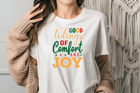 good tidings of comfort and joy SVG Angelina750 