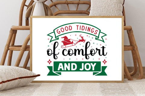 Good tidings of comfort and joy SVG Angelina750 
