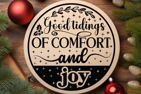 Good tidings of comfort & joy SVG Angelina750 