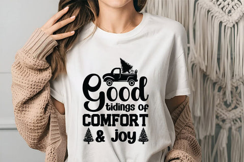 Good tidings of comfort & joy SVG Angelina750 