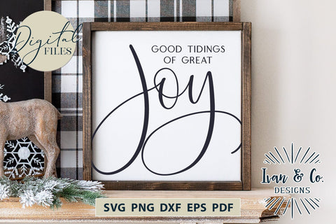 Good Tidings of Great Joy Svg Files, Christmas Svg, Christian Svg, Jesus Svg, Cricut Svg, Silhouette Designs, Digital Cut Files, DXF PNG (1606739685) SVG Ivan & Co. Designs 