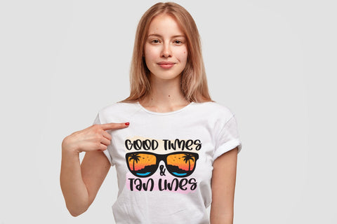 Good Times & Tan Lines, Summer Sublimation Design Sublimation CraftLabSVG 