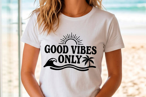Good Vibes Only Inspirational SVG SVG Sublimatiz Designs 