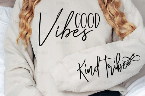 Good vibes Sleeve SVG Design SVG Designangry 