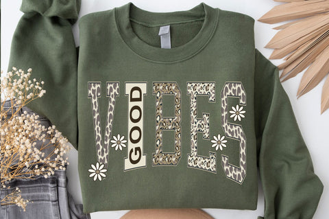 Good Vibes SVG, Camo Inspirational SVG, Positive Quote SVG SVG SVG Studio 