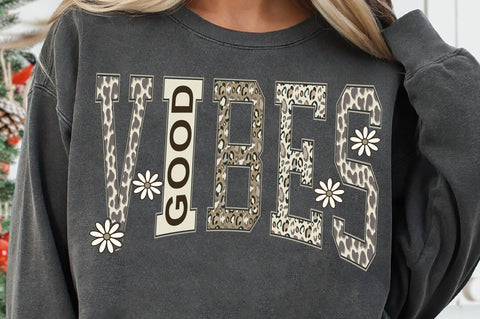 Good Vibes SVG, Camo Inspirational SVG, Positive Quote SVG SVG SVG Studio 