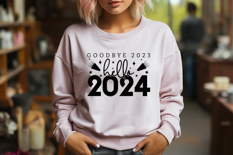 Goodbye 2023 Hello 2024 - New Year SVG SVG CraftLabSVG 