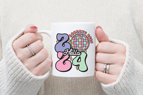 Goodbye 2023 Hello 2024, Retro New Year Sublimation Sublimation CraftLabSVG 