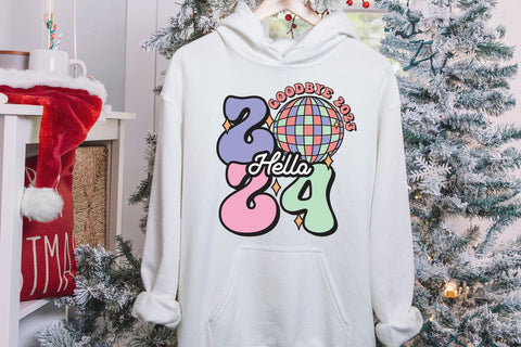 Goodbye 2023 Hello 2024, Retro New Year Sublimation Sublimation CraftLabSVG 