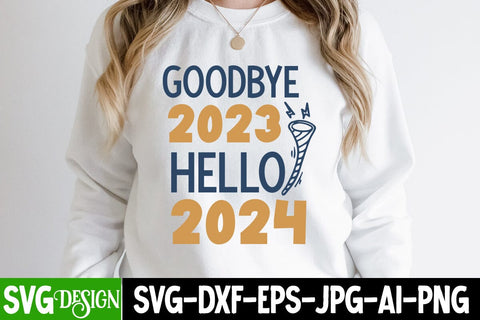 Goodbye 2023 Hello 2024 SVG Cut File, Goodbye 2023 Hello 2024 SVG Design, Goodbye 2023 Hello 2024 SVG Quotes , New Year 2024 SVG Cut File, 2024 New Year SVG bundle,New Year SVG Design 2024 SVG BlackCatsMedia 