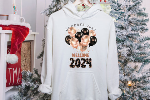 Goodbye 2023 Welcome 2024 - New Year Sublimation Sublimation CraftLabSVG 
