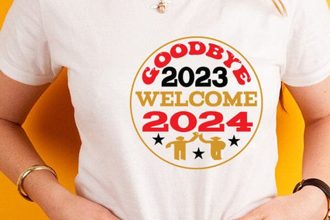 goodbye 2023 welcome 2024 SVG Angelina750 