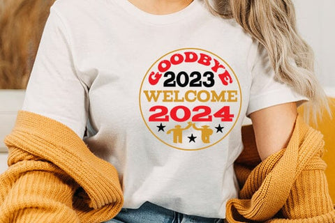 goodbye 2023 welcome 2024 SVG Angelina750 