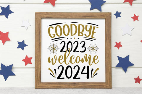 Goodbye 2023 welcome Svg Design SVG Regulrcrative 