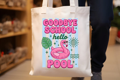 Goodbye School Hello Pool Summer PNG Sublimation designartist 