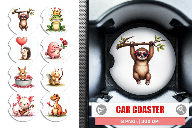 Goofy Lovebugs Car Coaster Sublimation artnoy 