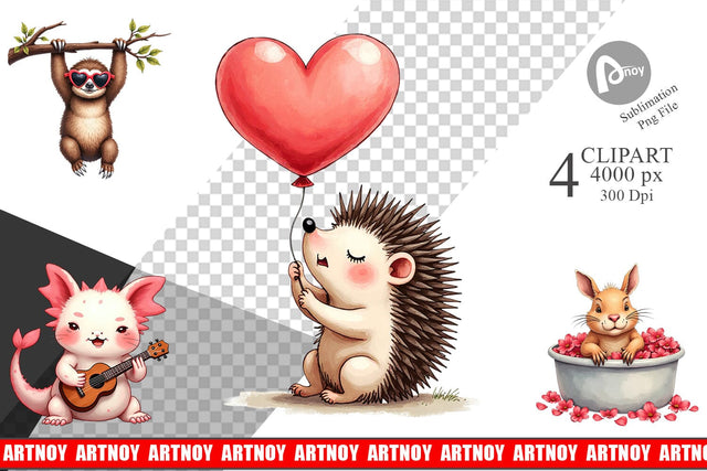 Goofy Lovebugs Clipart Sublimation artnoy 