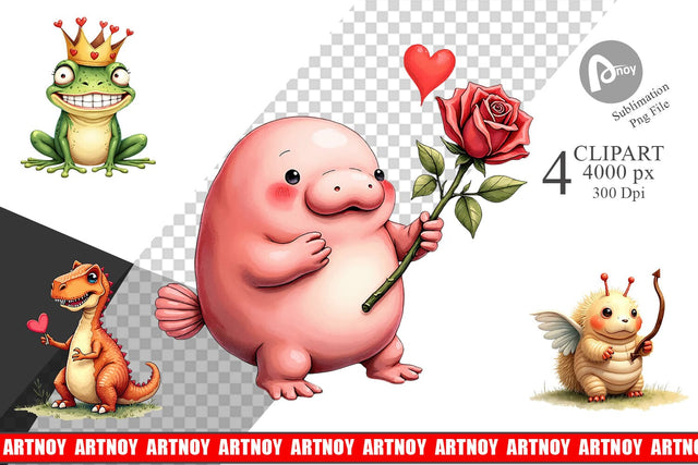 Goofy Lovebugs Clipart Sublimation artnoy 