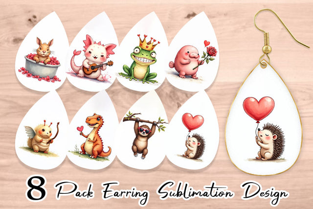 Goofy Lovebugs Earring Sublimation artnoy 